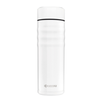 Picture of 17 oz Twist Top Ceramic Insulated Travel Mug -Pearl White