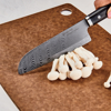 Picture of Premier 6" Ceramic Chef's Santoku Knife - Etched HIP Blade with Riveted Wood Handle