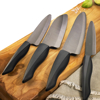 Picture of INNOVATIONblack® 5-Piece Black Universal Block Set with 4 Ceramic Kitchen Knives (7", 5.5",5", 4.5")