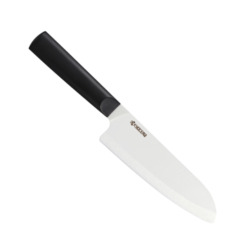 Picture of INNOVATIONwhite™  6" Ceramic Santoku Chefs Knife - White Z212 Blade with Non-Slip Black Handle