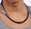 Picture of Titanium Necklace Shader-Blue/Black- 2 Sizes